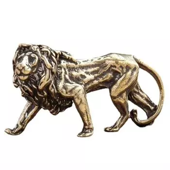 Винтажные украшения в виде льва, чайные домашние животные, антикварные фигурки животных, миниатюрный стол, аксессуары для домашнего декора для гостиной