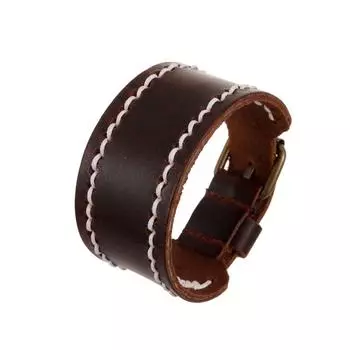 Винтажные ювелирные изделия ручной работы, плетение манжет, браслет из натуральной кожи для мужчин коричневый