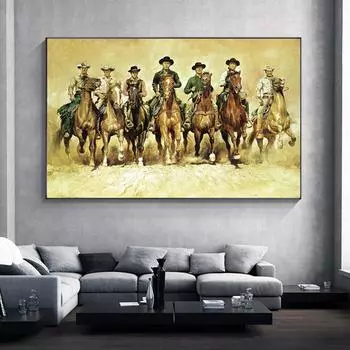 Винтажные западные ковбойские классические постеры с фильмами, скандинавские настенные художественные принты, холст, картина, украшение для гостиной, спальни, произведение искусства Cuadros 21x30cm No Frame