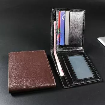 Винтажные защитные сумки для карт, складные кошельки, мужские кошельки с изображением монет, тонкие кошельки для деловых денег, держатели для кредитных карт, сумки чёрный