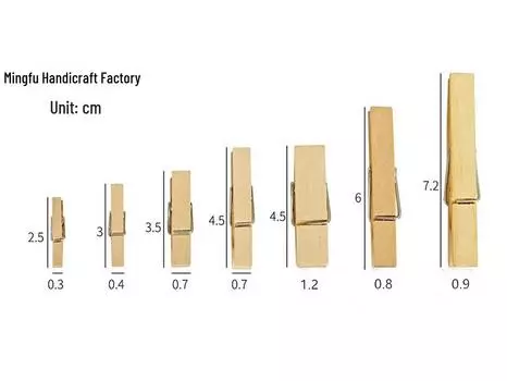 Винтажные зажимы для фото и заметок ручной работы, цвет натурального дерева