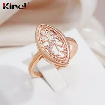 Винтажные женские кольца Kinel цвета розового золота 7 розового золота