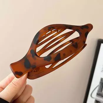 Винтажные женские леопардовые заколки-уточки для волос для девочек, заколка для макияжа, заколки для заднего хвоста, женские аксессуары для волос Size fits all