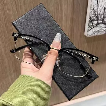 Винтажные женские очки в оправе, художественные модные очки с защитой от синего света и очки для близорукости, вариант Tide