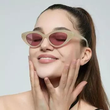 Винтажные женские солнцезащитные очки «кошачий глаз», классические солнцезащитные очки UV400, солнцезащитные очки, солнцезащитная рама для езды на автомобиле, спортивные очки