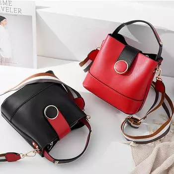 Винтажные женские сумки на ремне из искусственной кожи, сумки-ведра, сумки-тоут зелёный