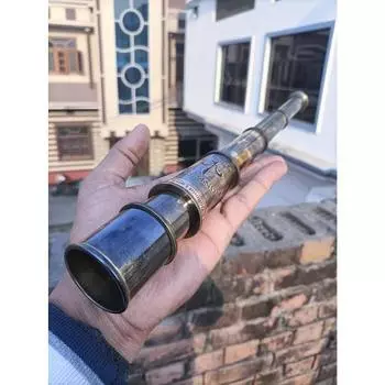 Винтажный антикварный латунный космический телескоп Dolland London ручной работы Морской король Рождественские подарки коричневый