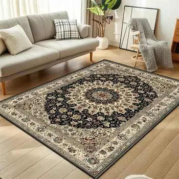 Винтажный этнический ковер, украшение спальни, ретро-противоскользящие коврики, большой коврик для гостиной, моющийся коврик для гардеробной 60x90cm door mat