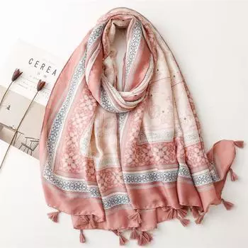 Винтажный этнический стиль хлопковый и льняной шарф на ощупь богемный юньнаньский дорожный платок элегантный и простой шарф для женщин 180*90