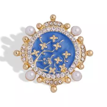 Винтажный барочный корсаж с жемчужиной в виде капли масла Брошь Женская брошь на булавку для пальто Court Temperament