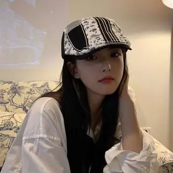 Винтажный берет Harajuku для женщин, японская модная уникальная нишевая фуражка в европейском стиле, британская уличная фуражка 55-58cm