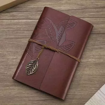 Винтажный блокнот A6 для путешественников, пустой дневник из крафт-бумаги, искусственная кожа, блокнот с вкладышами, журнал, альбом для рисования, офисные принадлежности