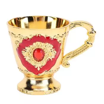 Винтажный бокал для вина в европейском стиле с ретро-ручкой красного цвета с британской чашкой для чая для дома и офиса