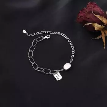 Винтажный браслет из стерлингового серебра 925 пробы с кисточками и бусинами для женщин, браслет и ювелирные изделия для свадебной вечеринки SL315