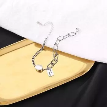 Винтажный браслет из стерлингового серебра 925 пробы с кисточками и бусинами, браслет для женщин, браслет, ювелирные изделия для свадебной вечеринки, Sl315