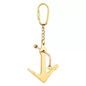 Винтажный брелок-якорь – Морской латунный брелок | Антикварный подарок для влюбленных, друзей и семьи