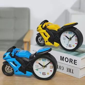 Винтажный будильник в виде мотоцикла — уникальный дизайн в виде локомотива, идеальный подарок на день рождения для студентов и детей.