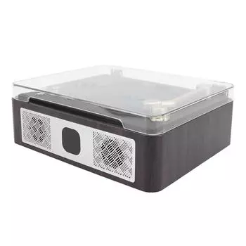Винтажный CD-плеер с двумя динамиками HiFi, настольный BT-плеер с поддержкой SPDIF, USB, AUX, аккумуляторная батарея