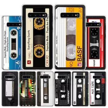 Винтажный чехол для кассеты с магнитной лентой для Samsung Galaxy A51 A71 A50 A70 A40 A30 A20E A10 A41 A31 A21S A11 A01 A6 A8 + Samsung A6 Plus