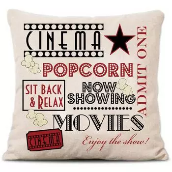 Винтажный чехол для подушки из смешанного хлопка и льна, наволочка