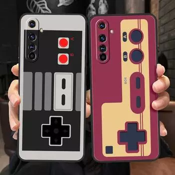Винтажный чехол для телефона с геймпадом для видеоигр для мальчиков Realme 11 10 9 8 5G 7 6 GT2 Pro C21 C11 C25 C35 для Realme GT Neo 2 3 3T Realme C11