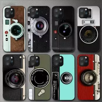 Винтажный чехол для телефона с камерой для Iphone 11 12 Mini 13 14 Pro Xs Max X 8 7 6s Plus 5 Se Xr Shell iPhone8plus