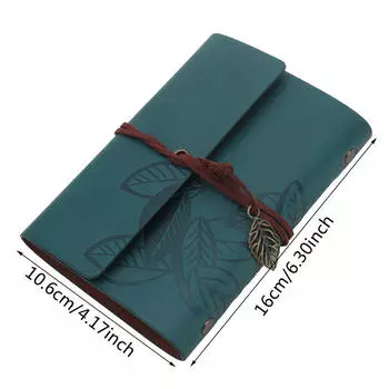 Винтажный чехол из искусственной кожи с отрывными листами, пустой блокнот, журнал, дневник, подарок, высококачественный портативный блокнот One size