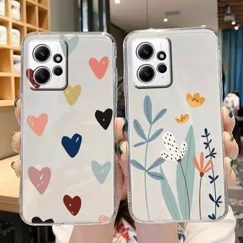 Винтажный чехол с цветами для Redmi Note 12 Pro Plus 5G, прозрачный чехол из мягкого ТПУ с мультяшным рисунком для Redmi Note 12 Pro + противоударная защитная задняя сумка с леопардовым принтом Note 12 Pro Plus 5G