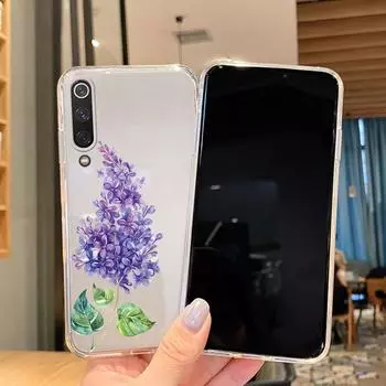 Винтажный чехол с цветочным рисунком ромашки для Xiaomi Mi 9 Lite Mi9 SE, мягкий силиконовый прозрачный чехол из ТПУ для Xiaomi 9, прозрачный чехол Xiaomi Mi 9 Lite