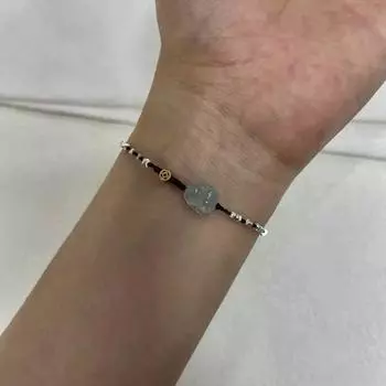 Винтажный черный плетеный браслет из веревки God Beast, бисерный браслет унисекс, аксессуар, браслет, ювелирные изделия