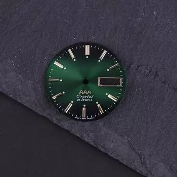Винтажный циферблат часов Diy Parts 3 A Dual Calendar Literal Мужские часы Аксессуары для механизма 46941/46943