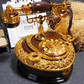 Винтажный циферблат телефона по часовой стрелке, весенняя музыкальная шкатулка, украшение для детей, подарок на день рождения, модный домашний декор в живом городе Random Color