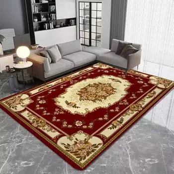 Винтажный цветочный принт Коврики для зоны Нескользящий коврик для дома Гостиная Спальня Ванная комната Коврик для двери Домашняя игровая комната Декоративный ковер 40X60cm-16x24in