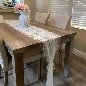 Винтажный декор свадебного стола, элегантная шикарная кружевная дорожка для стола, украшение для свадьбы в деревенском стиле, девичник