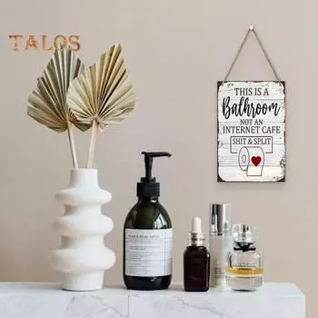 Винтажный деревянный знак саркастический подвесной знак вечеринка настенный художественный декор знак для посторонних вход ванная комната двор декор 1pc