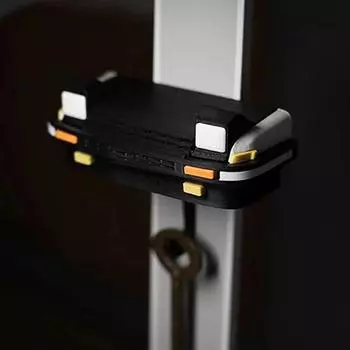 Винтажный держатель для ключей Ride Car Open Headlights Key Holder Wall Mount Retro красный