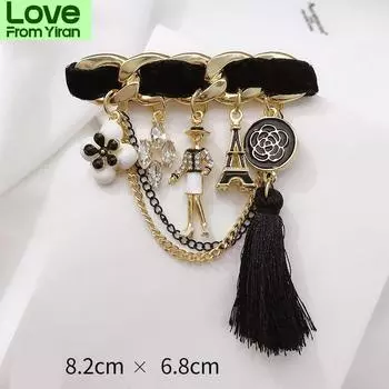 Винтажный дизайн броши Камелия хрустальный бант цветок жемчуг номер пряжка брошь ювелирные изделия