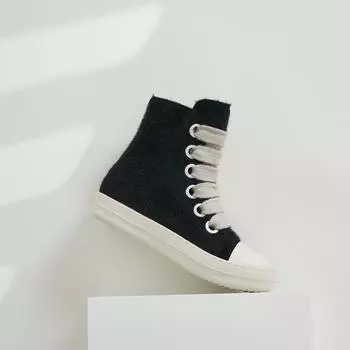 Винтажный дизайн, холст, балетки, мужская обувь, толстые шнурки, высокая платформа, черные кожаные повседневные женские кроссовки на толстой подошве 45 46 35