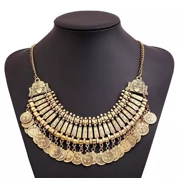 Винтажный дизайн монеты кисточки ожерелье женская мода свитер цепочка для дам подарки ювелирные изделия GZW