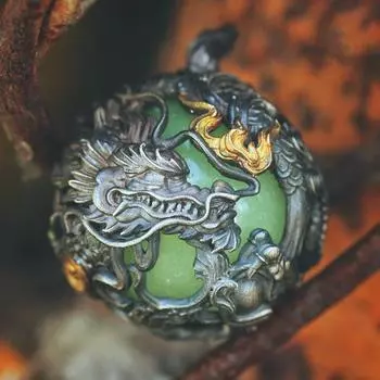 Винтажный дизайн подвеска Donghai Soul в национальном стиле ветра Xiaolong Fashion персонализированный подарок 3*3 CM