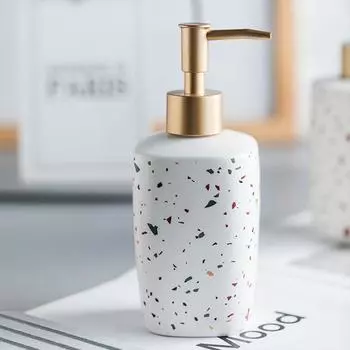 Винтажный дозатор для мытья рук, простой флакон с насосом для лосьона, керамический дозатор жидкого мыла для путешествий
