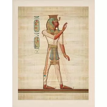 Винтажный Древний Египет Египет Пирамида Бог Иероглифы Галерея Художественный Постер Холст Живопись Настенный Принт Картина для Комнаты Домашний Декор 21cm30cm NoFrame