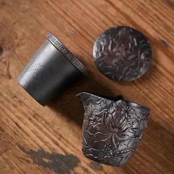 Винтажный фиолетовый керамический чайный сервиз, походный чайный сервиз, переносной чайный сервиз для кунг-фу, гайвань, супница, чайная церемония в Цзяньшуй