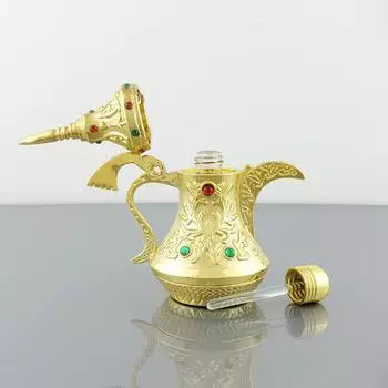 Винтажный флакон для духов с капельницей в арабском стиле, пустой флакон для образцов, украшение для свадьбы коричневый