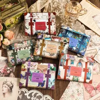 Винтажный фон, бумажные материалы, комбинированный комплект бумаги, сделай сам, мусорный журнал, коллаж, фотоальбом, декор, принадлежности для скрапбукинга