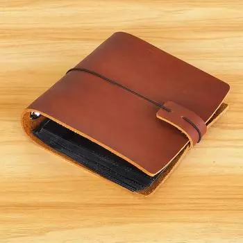 Винтажный фотоальбом из натуральной кожи, 4 размера, небольшой фотоальбом со вставкой, памятный альбом, альбом для хранения чеков. 3A