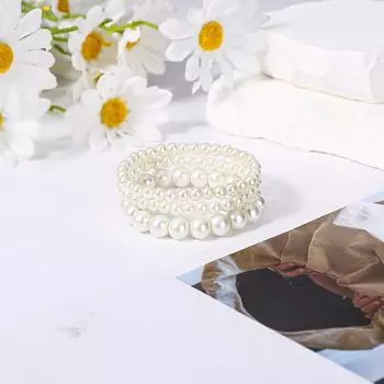 Винтажный французский браслет из жемчуга - шикарный и универсальный модный аксессуар K5