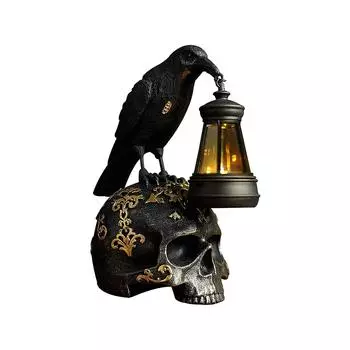 Винтажный Хэллоуин Смола и Фигурка – Жуткое Настольное Украшение для Атмосферы Призрачного Праздника One Size чёрный