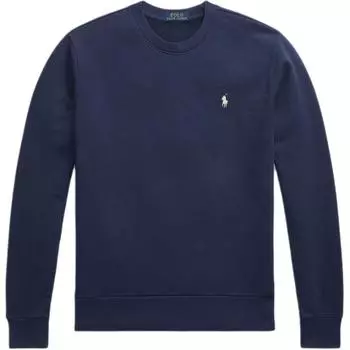 Винтажный хлопковый спортивный свитшот Polo Ralph Lauren с круглым вырезом для мужчин, темно-синий, MNPOKNI16823647 XS