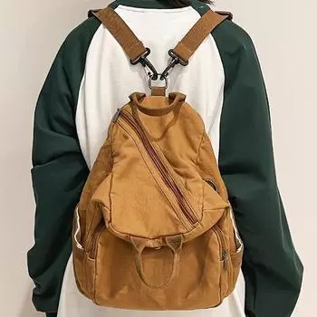 Винтажный холщовый рюкзак для женщин, сумки для ноутбуков, коричневый, модный, для маленькой девочки, для путешествий, для школы, университета, студента, женская мода